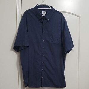 Harbor Bay DXL Dark Blue Casual Button Down Shirt